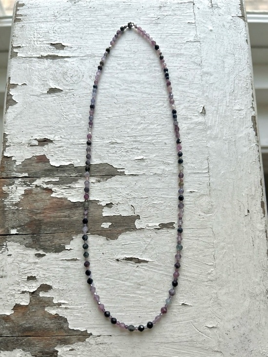 Handmade Jewelry - Semi Precious Faceted Pink Tourmaline Beaded Necklace